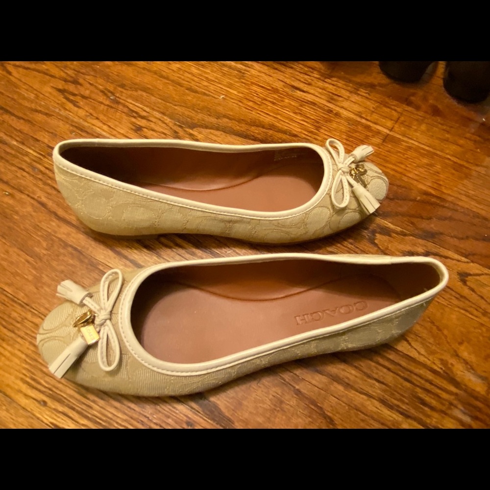 Coach Bennie Signature Jacqueline Ballet Flat Sz 7